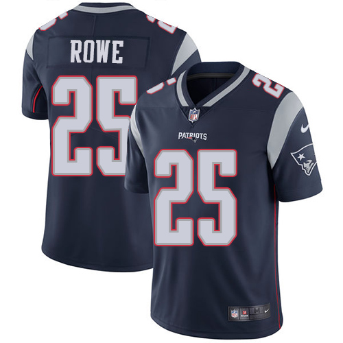 Men's New England Patriots #25 Eric Rowe Navy Blue Vapor Untouchable Limited Stitched NFL Jersey